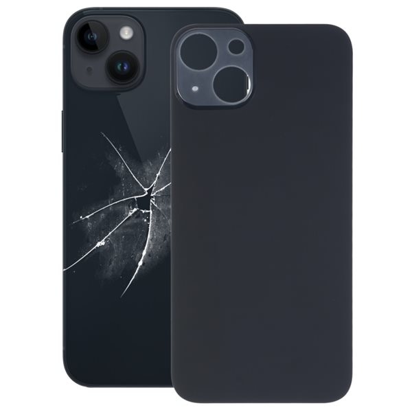 Erstatningsglass for baksiden av iPhone 14 Plus - Sort