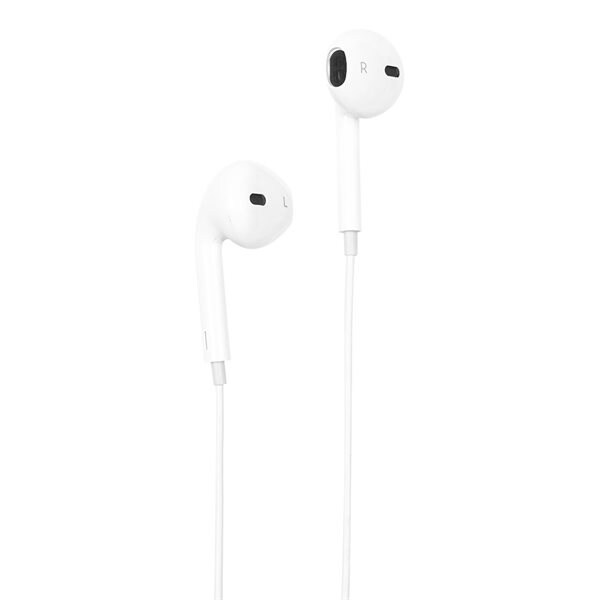 Streetz Semi-In-Ear Hodetelefoner med USB-C - Hvit