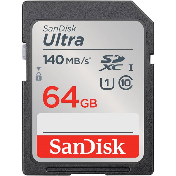 SanDisk Minnekort SDXC Ultra 64GB 140MB/s