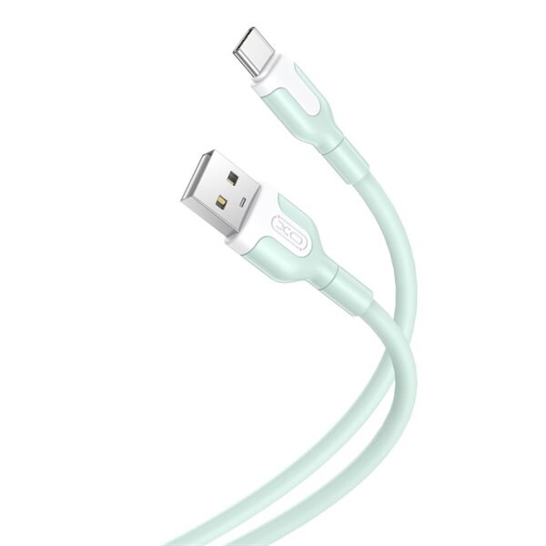 XO USB - USB-C 1,0 m 2,1A - grønn