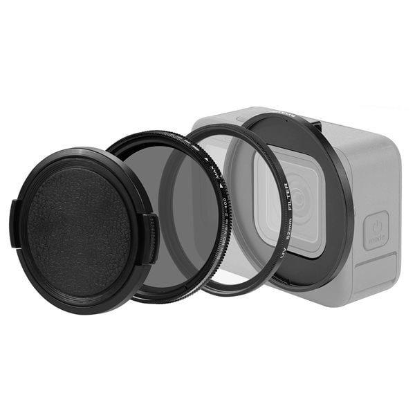 UV ND2-400 Filter med Adapter Ring GoPro Hero11 / Hero11 Black Mini / HERO10 / HERO9