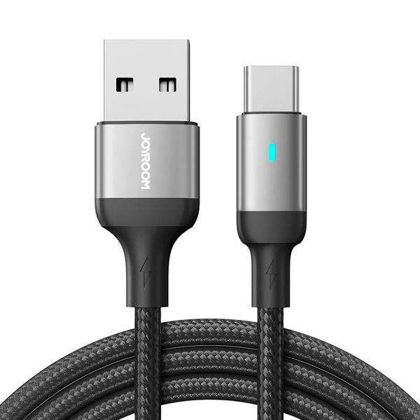 Joyroom USB-Kabel USB til USB-C med 3A hurtiglading 2m - Sort