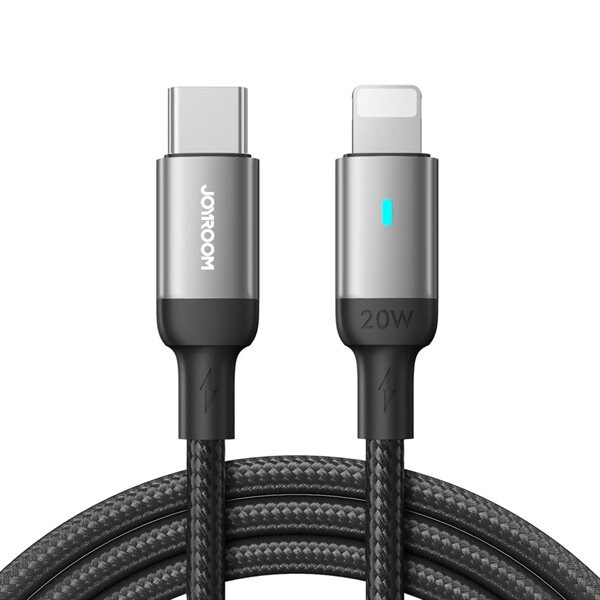 Joyroom USB-Kabel USB-C til Lightning med 20W hurtiglading 2m - Sort