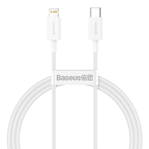 Baseus Superior USB-Kabel USB-C til Lightning 20W 1m - Hvit