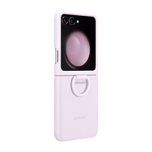 Samsung Silicone Case with Ring til Galaxy Z Fold5 - Lavendel