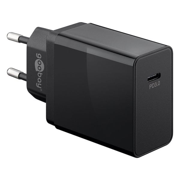 Goobay USB-C Hurtiglader PD 25W - Svart