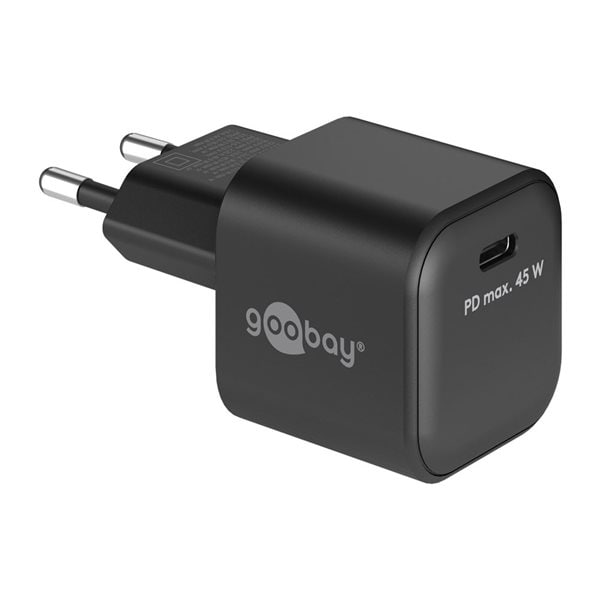 Goobay USB-C-Lader Nano PD 45W - Svart