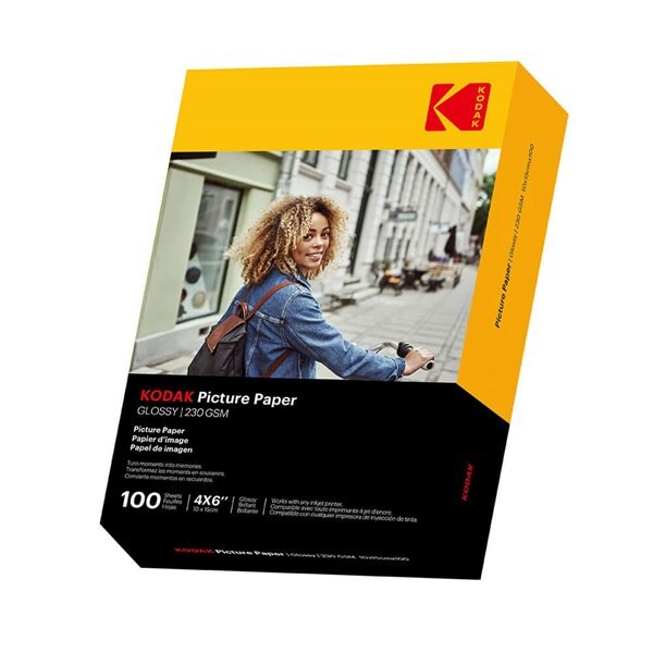 Kodak Fotopapir 10x15cm Blank 230g/m² 100 Ark