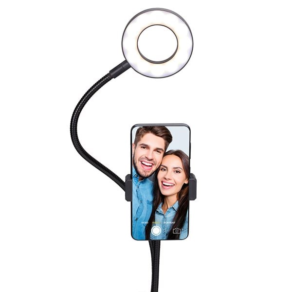 Grundig LED Selfiering med bordklemme 9cm