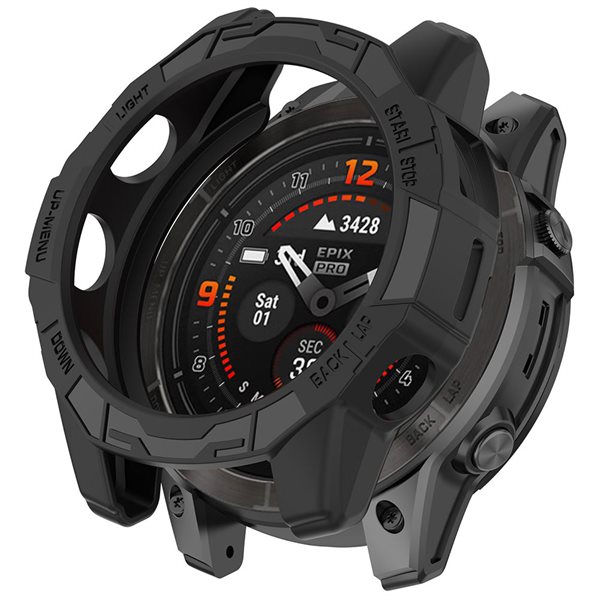 Beskyttelsesdeksel for Garmin Fenix 7S / Fenix 7S Pro - Sort