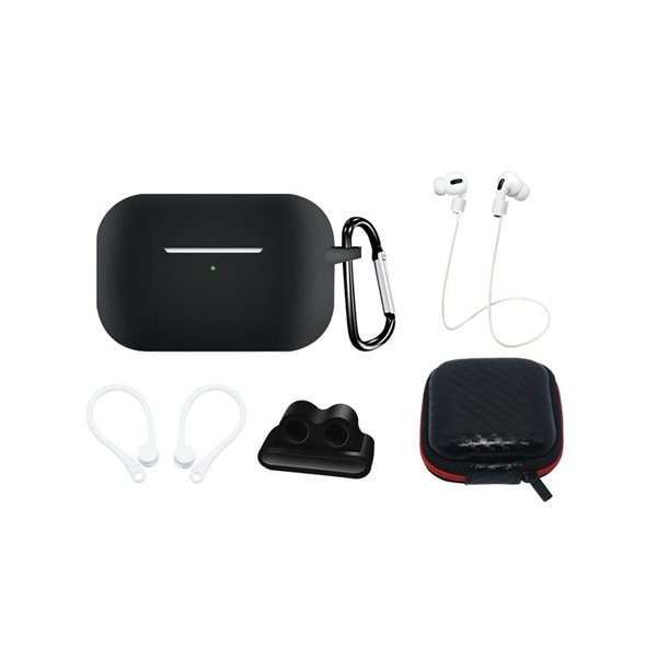 Tilbehørsett for AirPods Pro 2 / AirPods Pro 1 - Sort