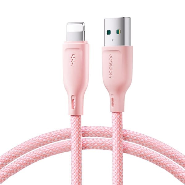 Joyroom Multi-Color USB-kabel - USB til Lightning 3A 1m - Rosa