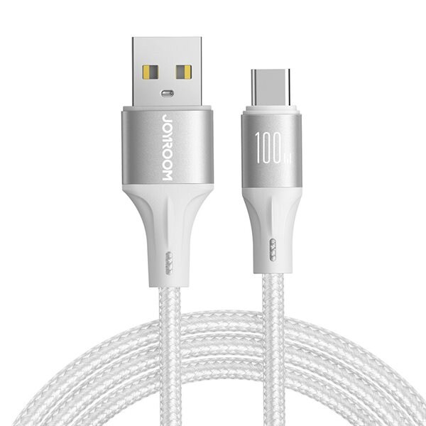 Joyroom Light-Speed ​​​​USB-kabel - USB til USB-C 100W 3m - Hvit