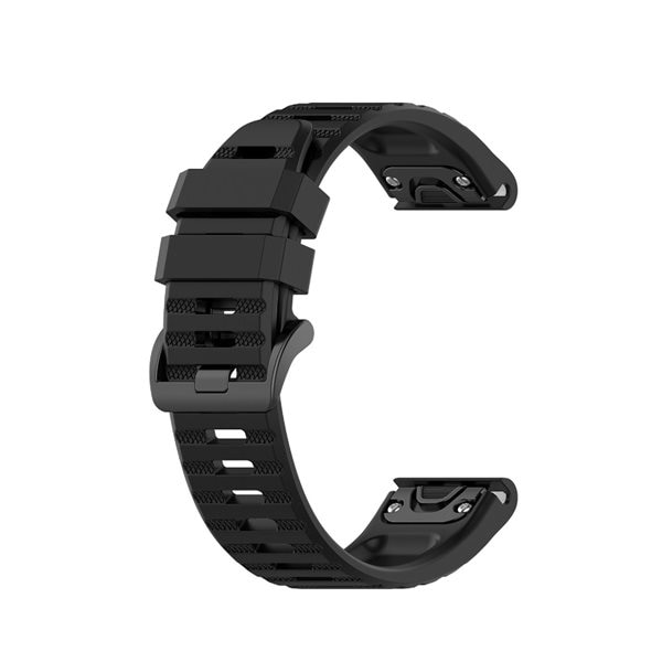 Armbånd i silikon til Garmin Fenix ​​6 - 22mm - Svart