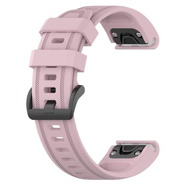 Armband i silikon till Garmin Fenix 6S - 20mm - Rosa