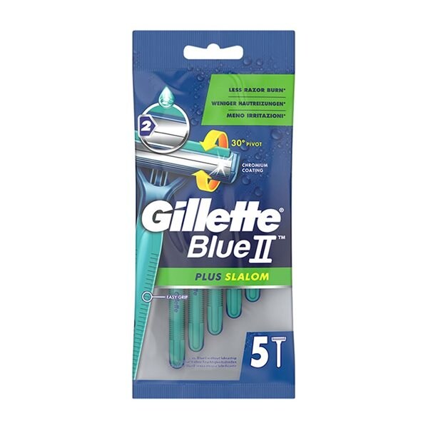 Gillette Blue 2 Plus Slalom Engangshøvler 5-pak