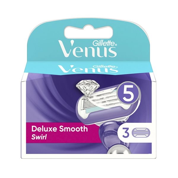 Gillette Venus Deluxe Smooth Swirl Barberblad 3-pak