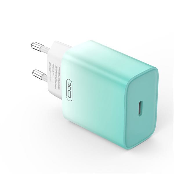 XO USB-C-lader PD 30W - Blå/Hvit