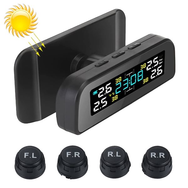 Dekktrykksensor TPMS med solcelle