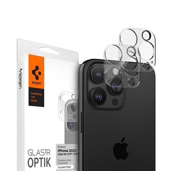 Spigen Optik.tR Kamerabeskyttelse til iPhone 14 Pro / Pro Max / 15 Pro / Pro Max 2-pak