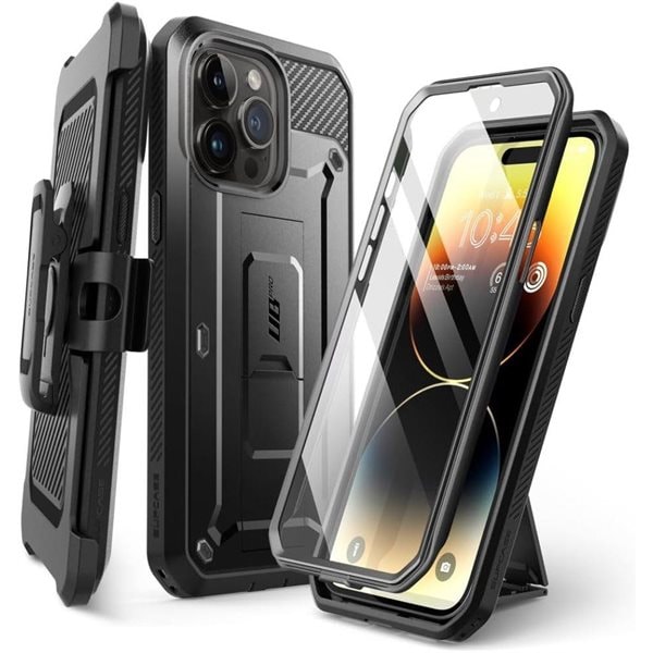 Supcase Unicorn Beetle Pro Beskyttelsesdeksel til iPhone 15 Pro - Sort