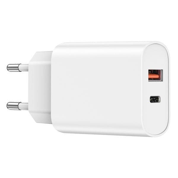 WIWU Vegglader med 20W PD QC USB-C & USB - Hvit