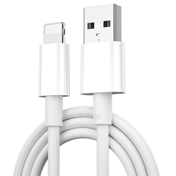 WIWU USB-kabel USB til Lightning 2,4A 1,2m - Hvit