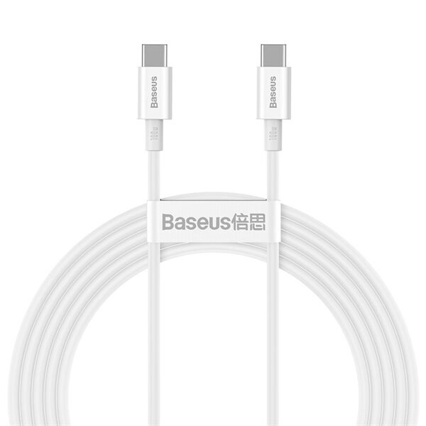 Baseus Superior USB-C-kabel QC PD 100W 5A 2m - Hvit