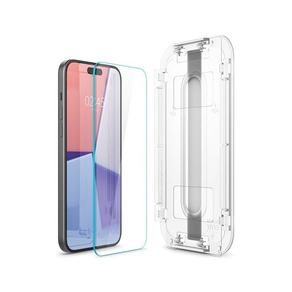 Spigen Glas.TR EZ Fit herdet skjermbeskytter for iPhone 15