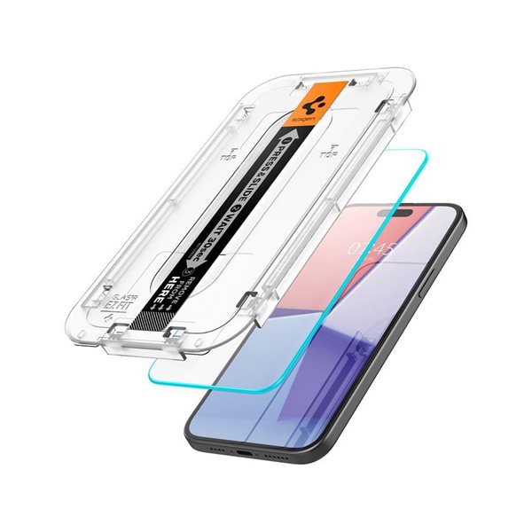 Spigen Glas.TR EZ Fit Tempered Screen Protector for iPhone 15 Plus