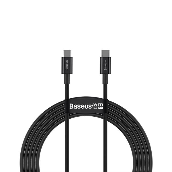 Baseus Superior USB-C-Kabel PD 100W 2m - Sort