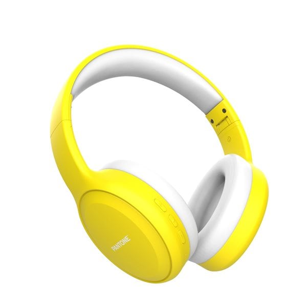 Pantone Over-Ear Bluetooth Hodetelefoner - Gul 102C