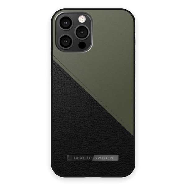 iDeal of Sweden Atelier Case iPhone 12 / 12 Pro - Onyx Black Khaki