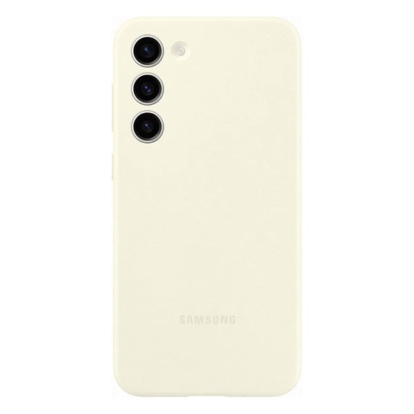 Samsung Silicone Case til Galaxy S23+ - Creme