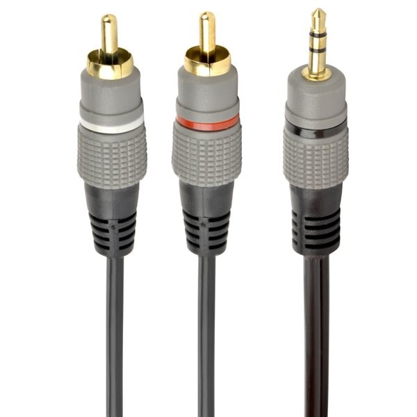 Lydkabel - 3,5mm til 2xRCA 5m