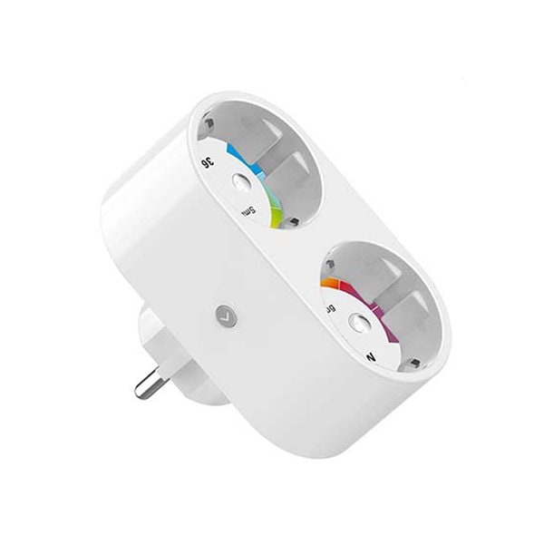 Gosund Wifi Smart Plug med 2 stikkontakter - Smart stikkontakt kompatibel med Tuya