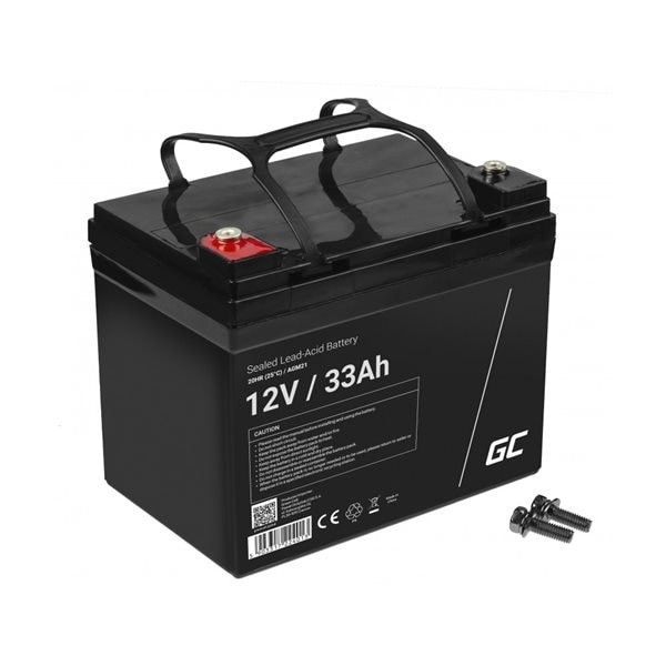 Green Cell AGM Batteri 12V 33Ah