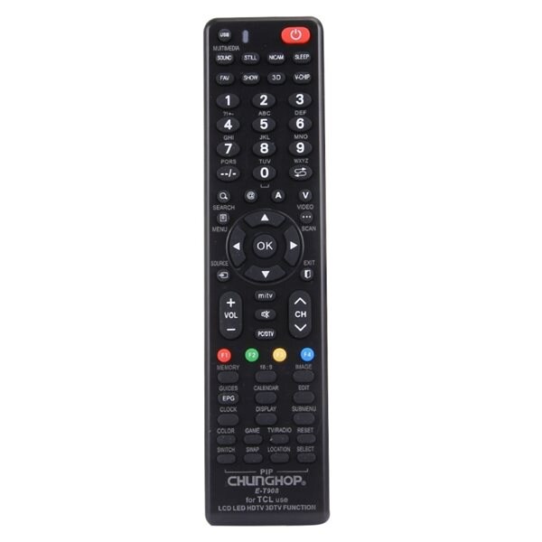 Universal fjernkontroll for TCL LED TV/LCD TV/HDTV/3DTV