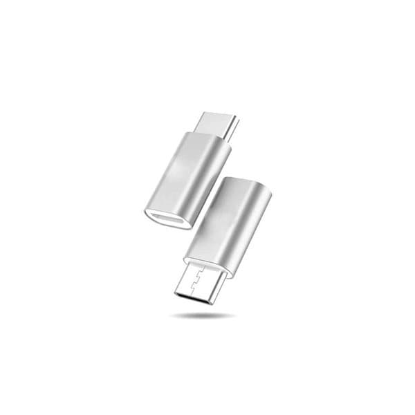 Adapter USB-C til Micro-USB - sølv