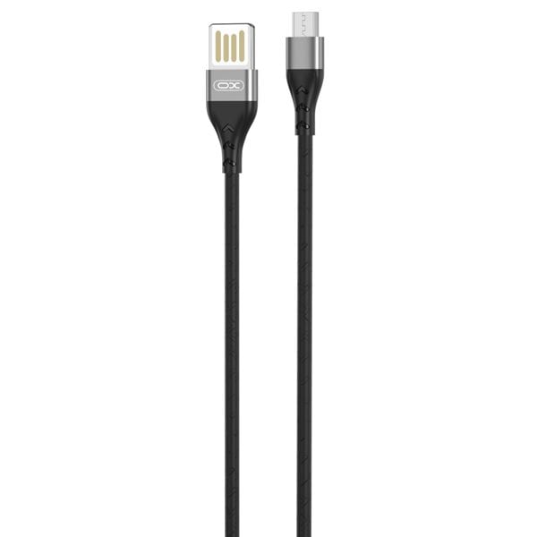 XO USB - microUSB 2.4A 1,0m - grå