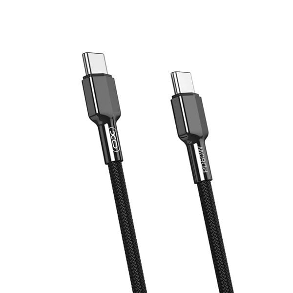 XO USB-C - USB-C 1,0m 60W - sort