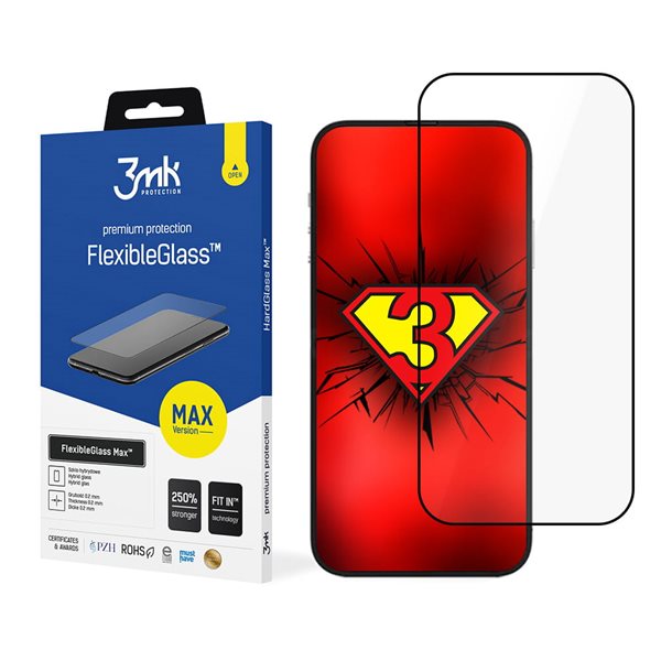 3mk fleksibelt 2.5D Max Hybrid Glass for iPhone 14 6.1