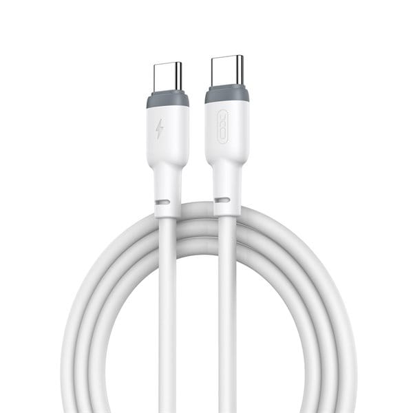 XO USB-kabel PD 60W USB Type-C til USB Type-C 1m Hvit