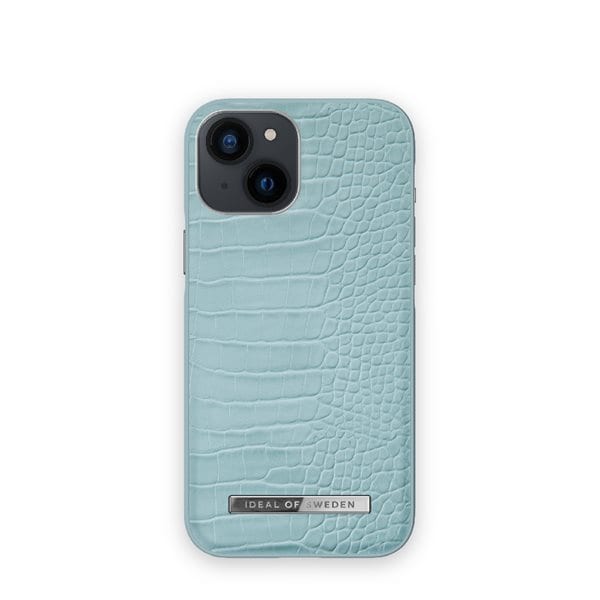 IDEAL OF SWEDEN Mobildeksel Soft Blue Croco for iPhone 13 mini