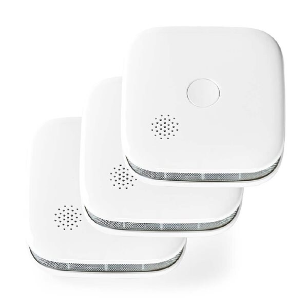 Nedis SmartLife Røykvarsler med Wi-Fi - 3-pakke