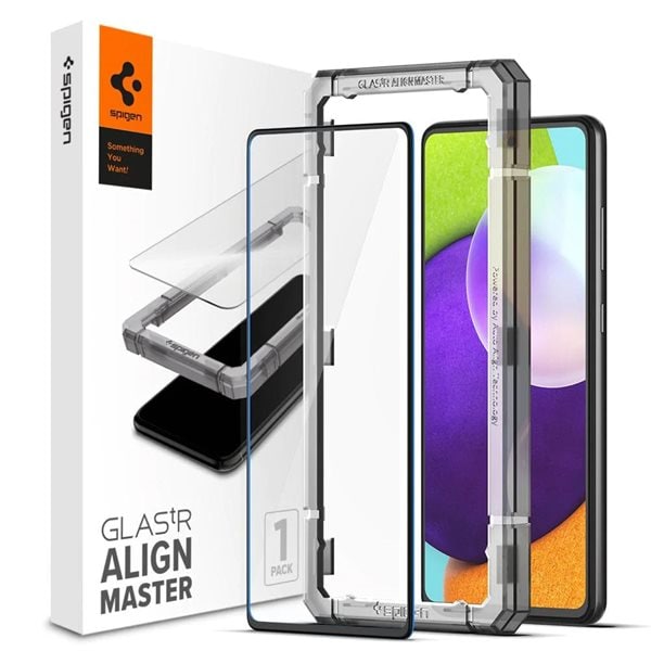 Spigen Glas.tR AlignMaster FC Samsung Galaxy A52 Sort