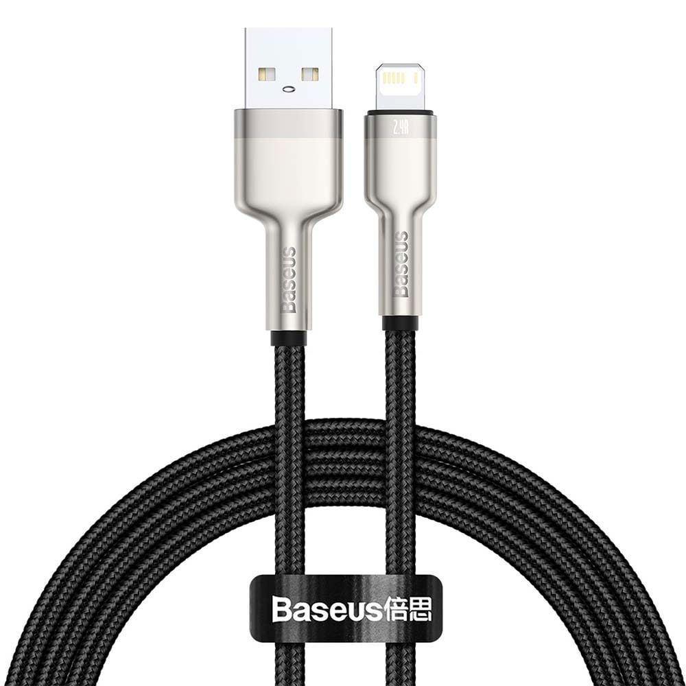 Baseus USB - Lightning 1,0 m 2,4A - sort