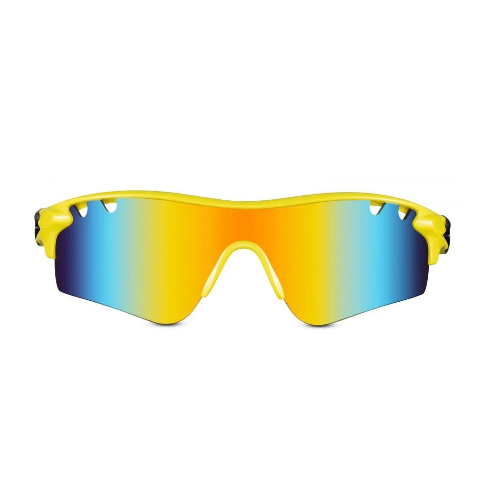 Sportsbriller med speilglass - Gul/Regnbue
