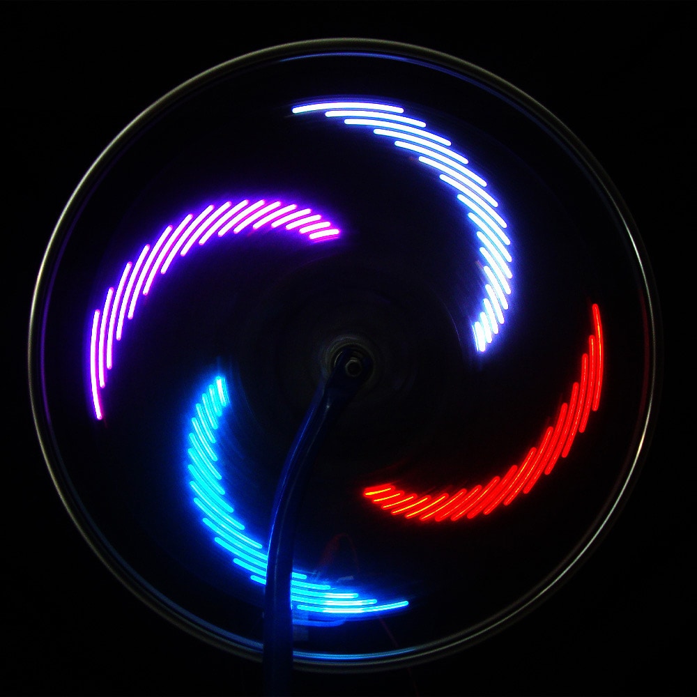 LED-lys for sykkelhjul - 21 lysmoduser