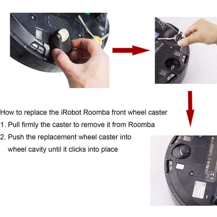 Hjul for iRobot Roomba 500, 600, 700, 800, 900-serien / E5 / E6 / i3 / i6+